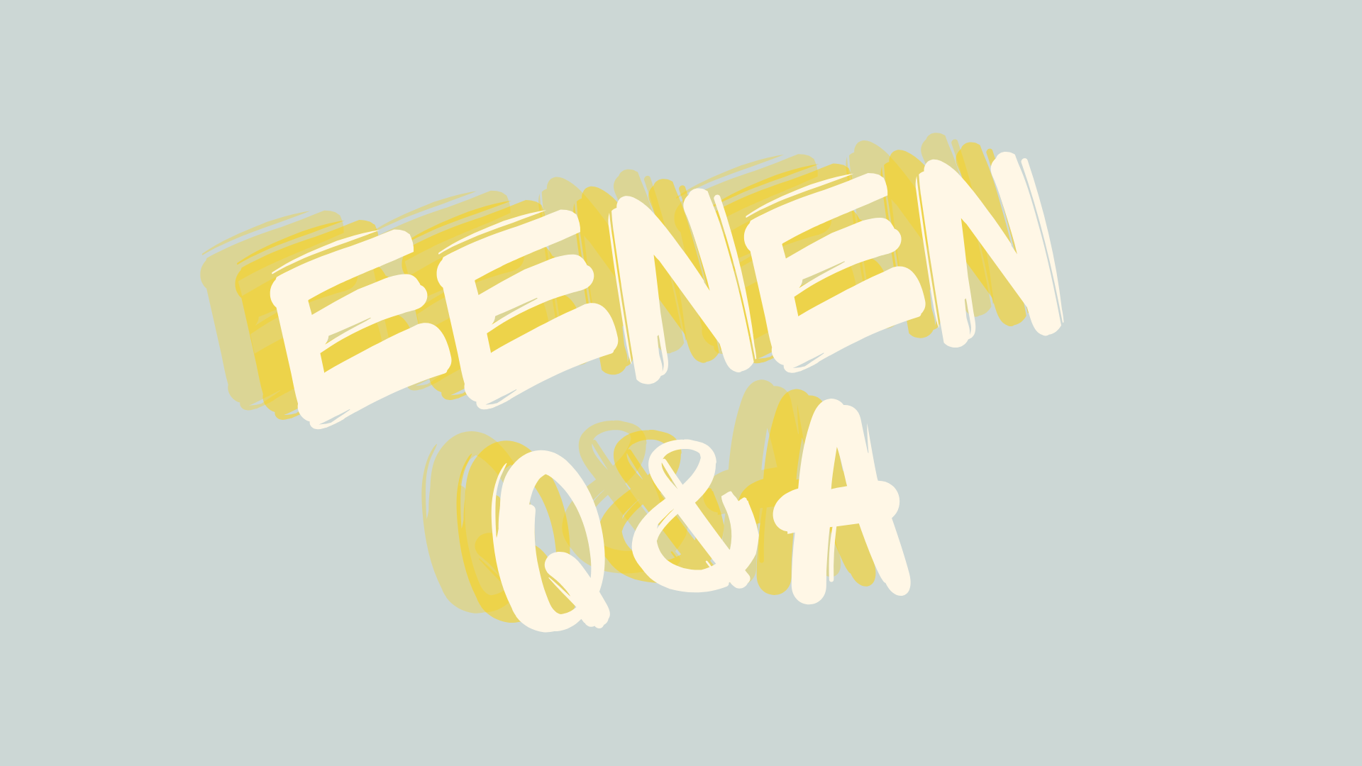 2年ぶりに復活！【エーネンQ&A：Part1】36人目！